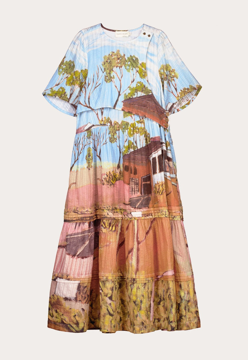 Nancybird Tiered Mabel Dress in Shack