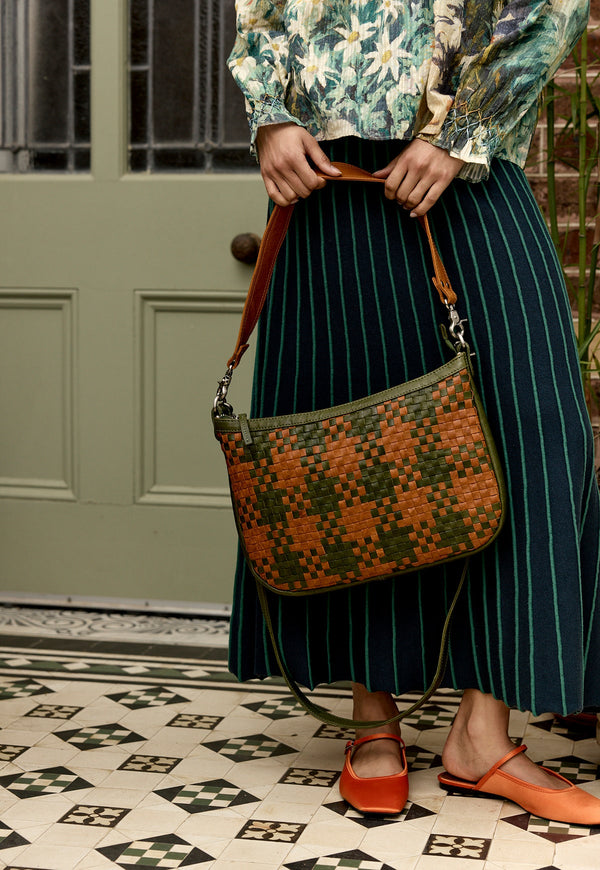 Nancybird Ella Bag in Houndstooth