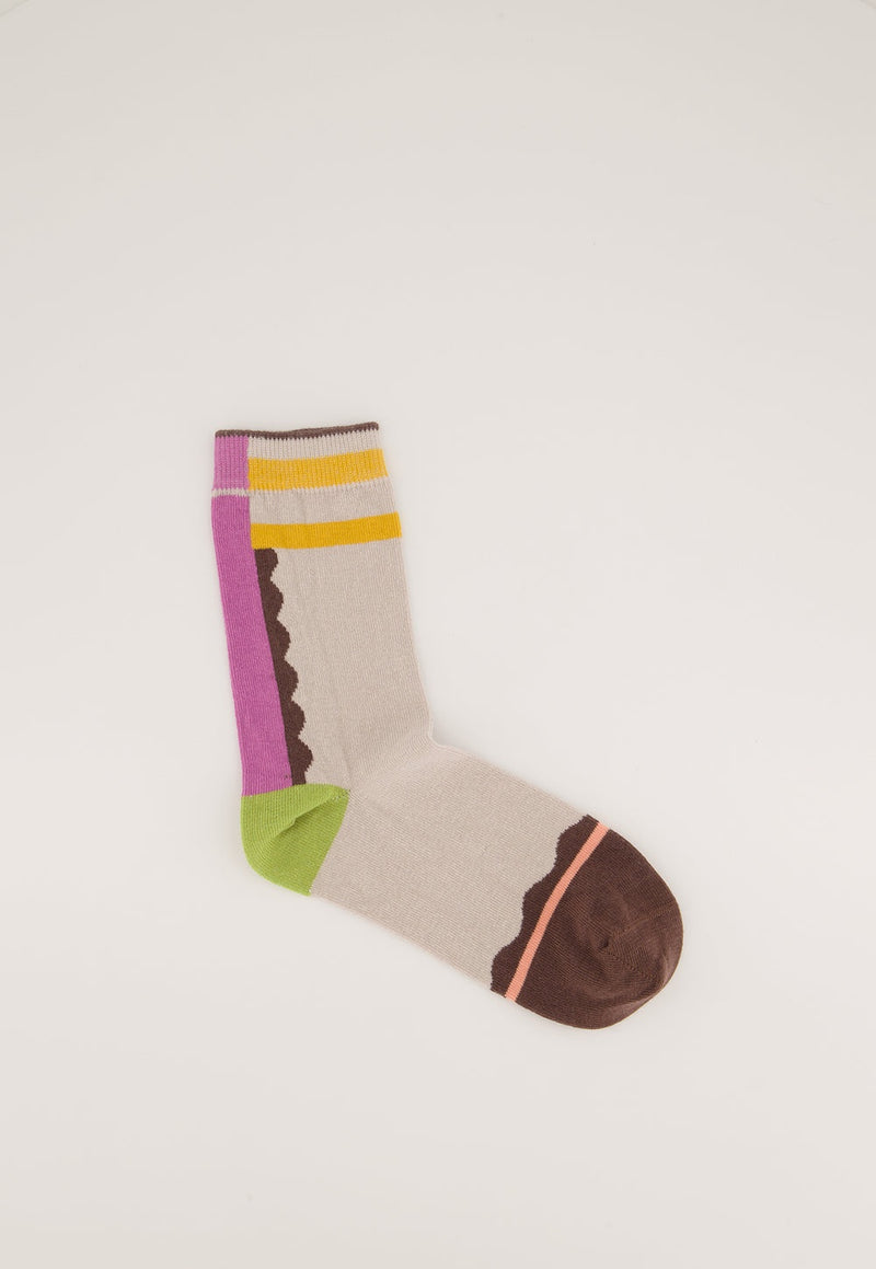 Nancybird Socks in Desert Shapes