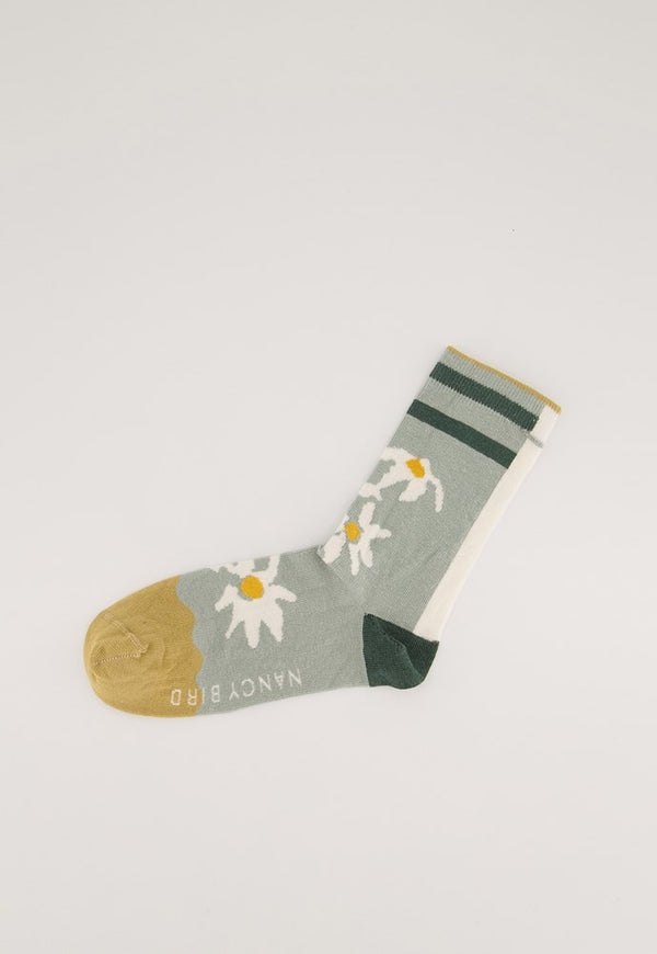 Nancybird Socks in Flannel Flower