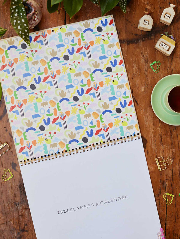 Write To  Me 2024 Linen Wall Planner & Calendar — Oatmeal