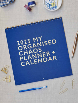 Write to Me 2025 Linen Planner & Calendar in Indigo