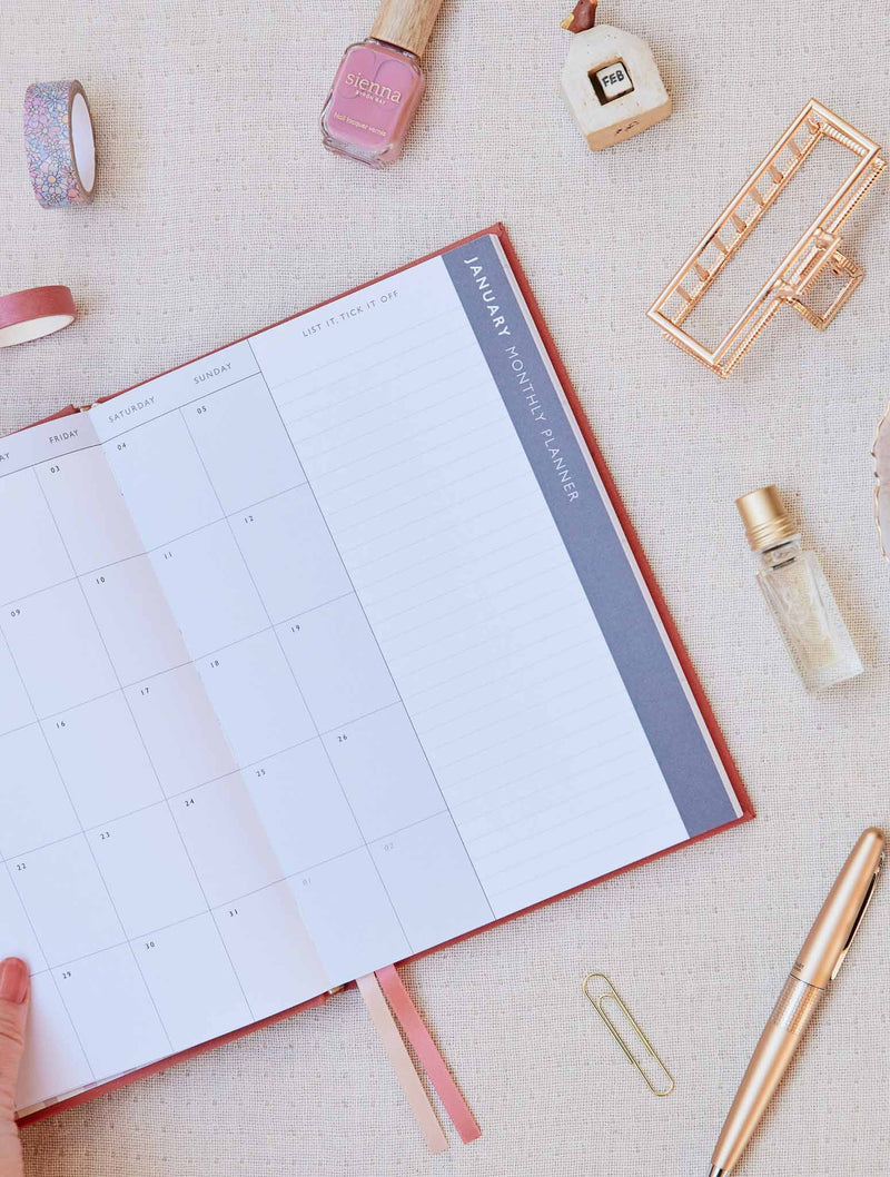 Write to Me 2025 Weekly Planner in Blush