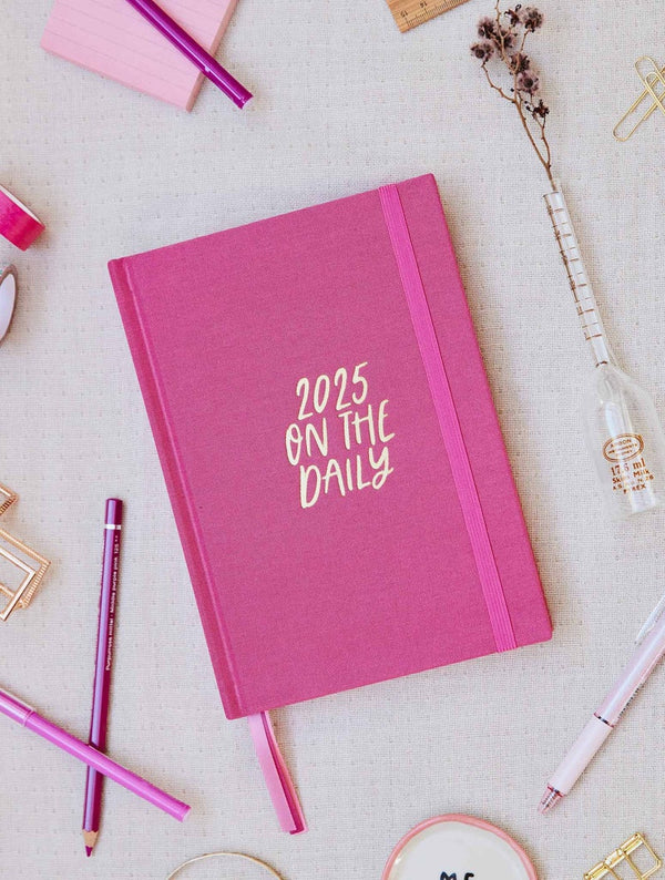 Write to Me 2025 On The Daily Planner in Fuchsia