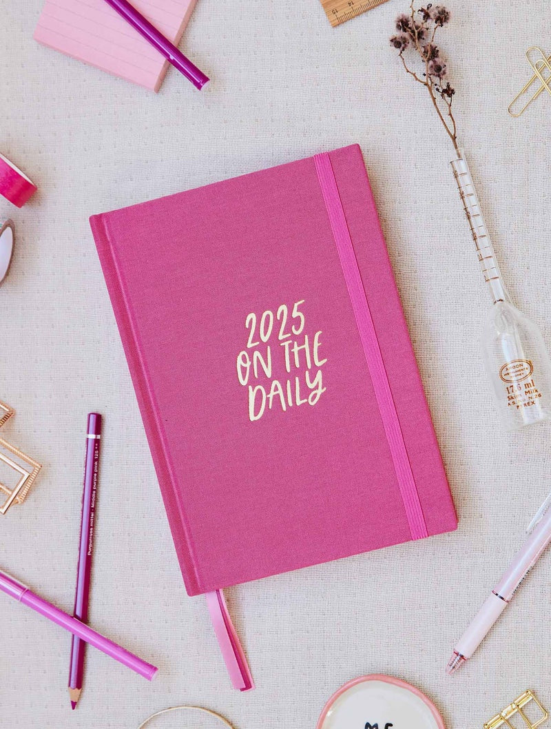 Write to Me 2025 On The Daily Planner in Fuchsia