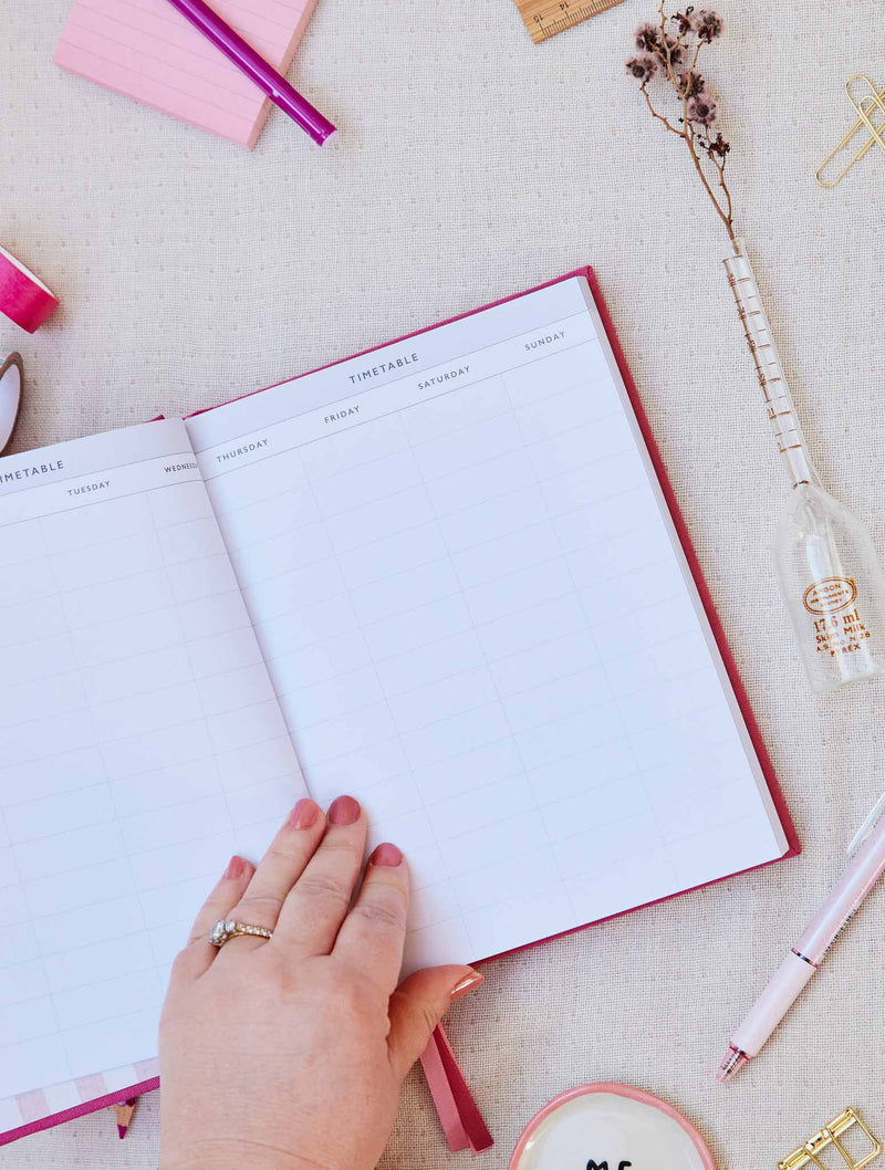 Write to Me 2025 On The Daily Planner in Fuchsia