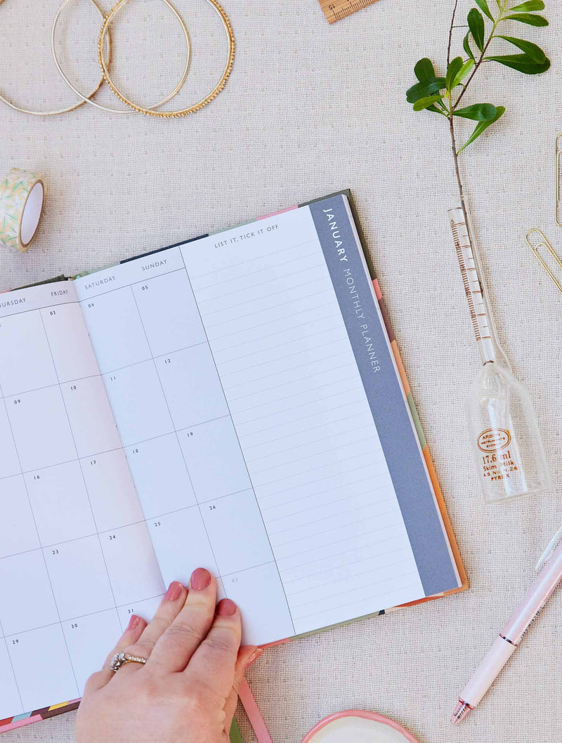 Write to Me x Rachel Castle 2025 Weekly Planner in Peony