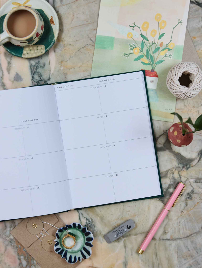 Write To Me 2026  Weekly Planner in Fern