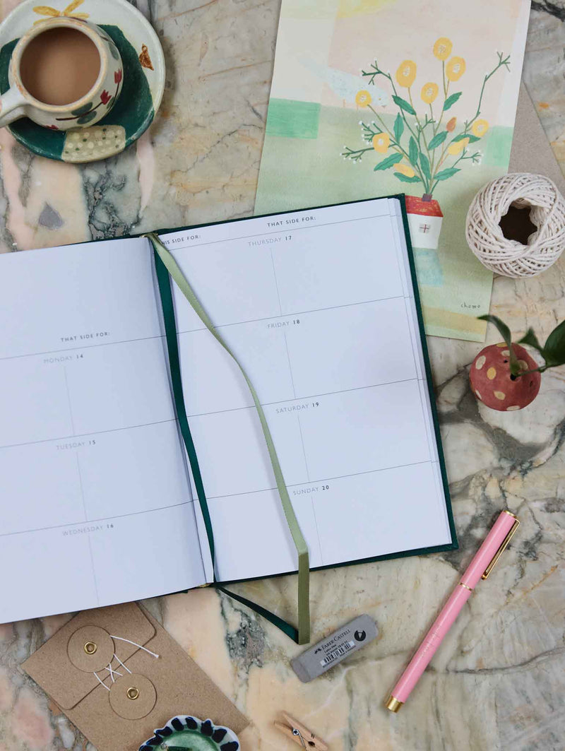 Write To Me 2026  Weekly Planner in Fern
