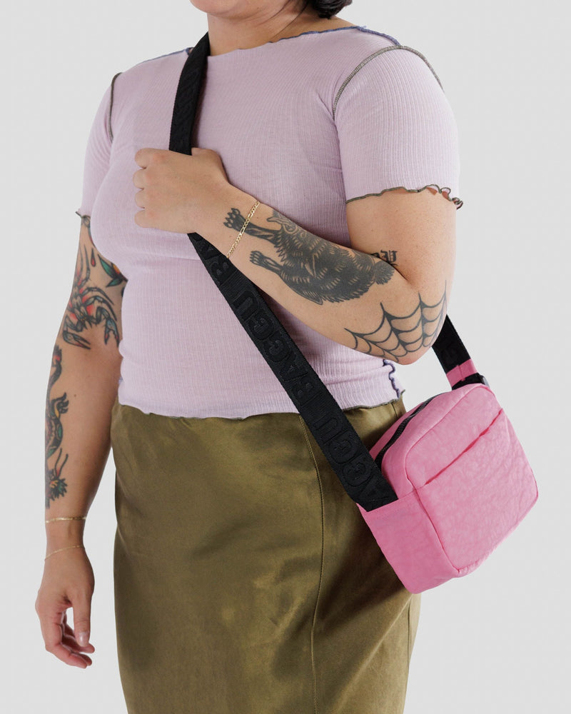 Baggu Camera Crossbody Bag in Azalea Pink