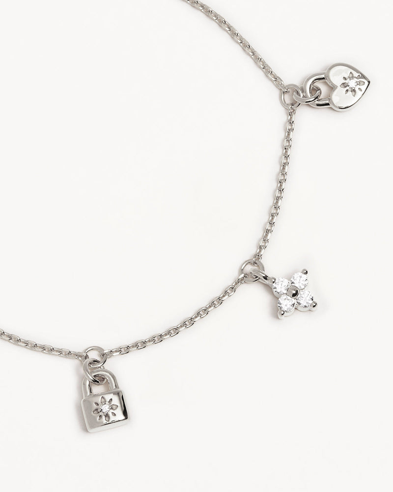 by charlotte Sterling Silver Love Unlocked Charm Bracelet