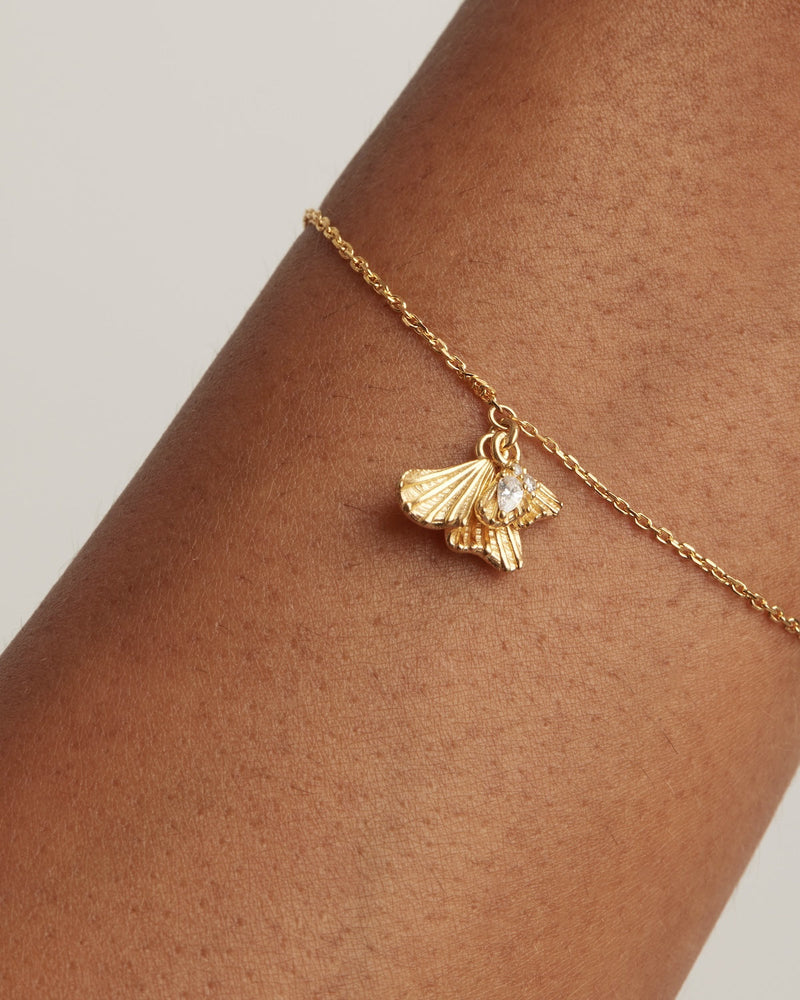 by charlotte 18k Gold Vermeil Ocean Whisper Bracelet