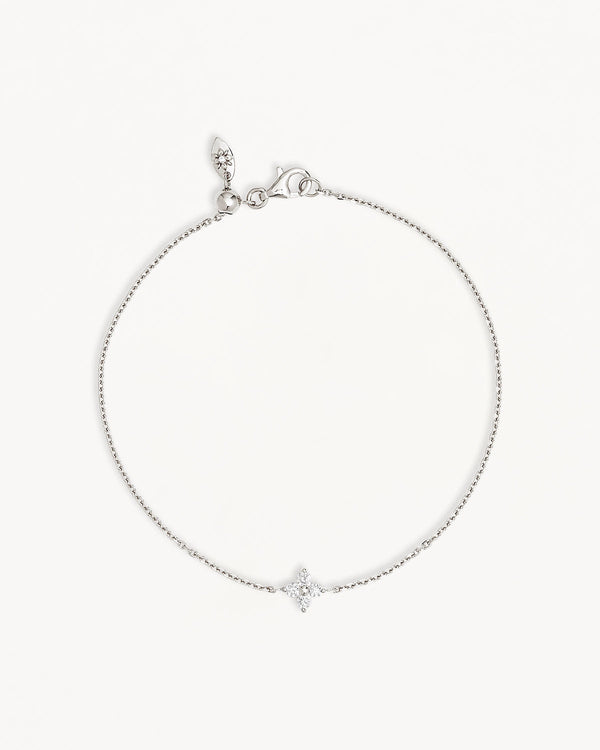 by charlotte Sterling Silver Crystal Bloom Bracelet