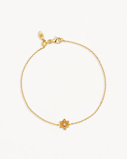 by charlotte 18k Gold Vermeil Bloom Within Lotus Bracelet