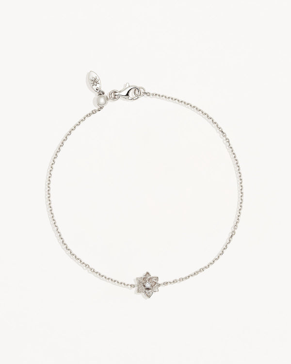 by charlotte Sterling Silver Bloom Within Lotus Bracelet
