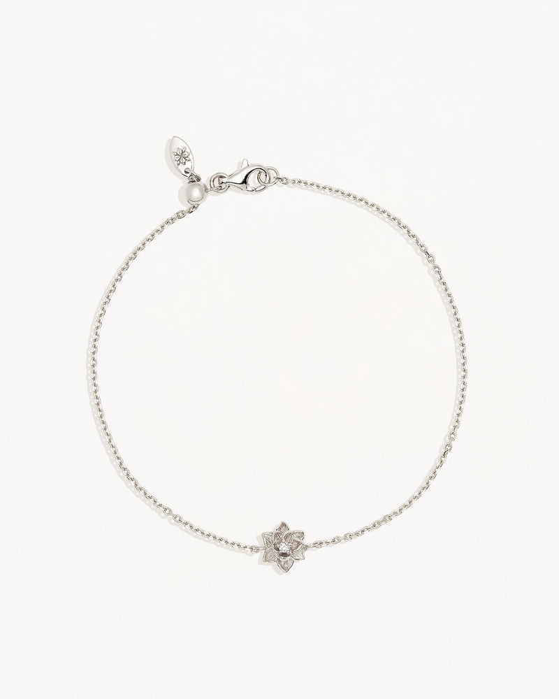 by charlotte Sterling Silver Bloom Within Lotus Bracelet