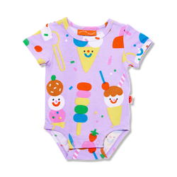 Halcyon Nights 'Sundae Funday' Short Sleeve Bodysuit