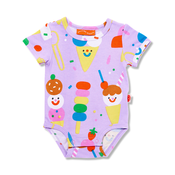 Halcyon Nights 'Sundae Funday' Short Sleeve Bodysuit