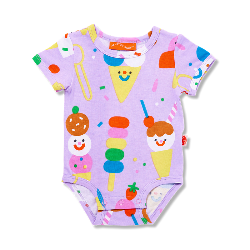 Halcyon Nights 'Sundae Funday' Short Sleeve Bodysuit