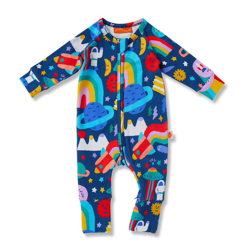 Halcyon Nights Rocket Ride Long Sleeve Romper