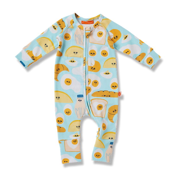 Halcyon Nights Brunch Buddies Long Sleeve Romper