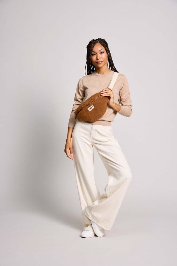 Hindbag 'Olivia' Teddy Fanny Pack in Brown