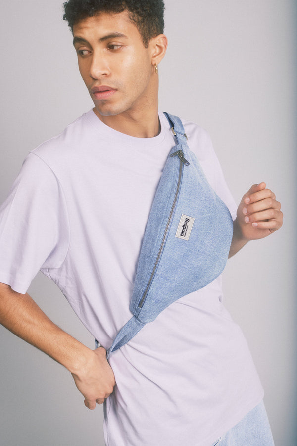 Hindbag 'Sasha' Belt Bag in Denim Blue