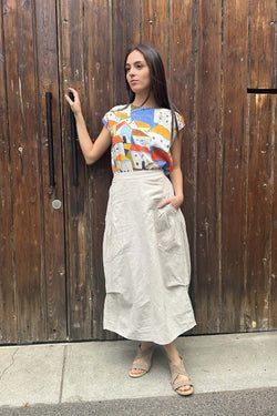 Olga de Polga Milwaukee Del Museo Skirt in Oat