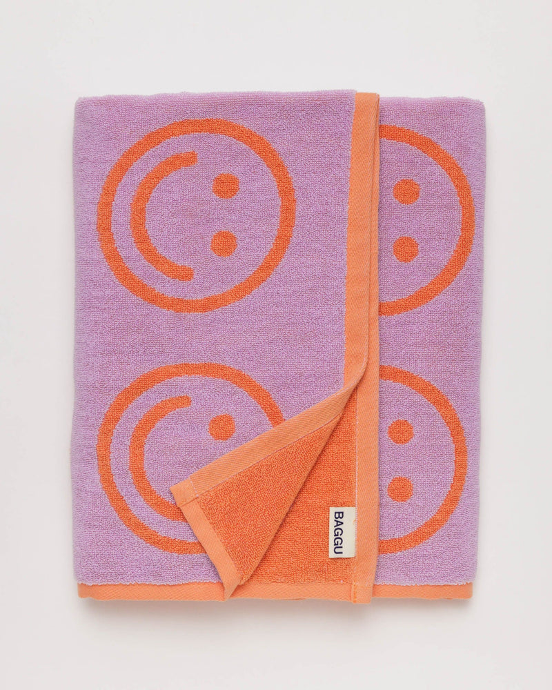 Baggu Bath Towel in Happy Lilac