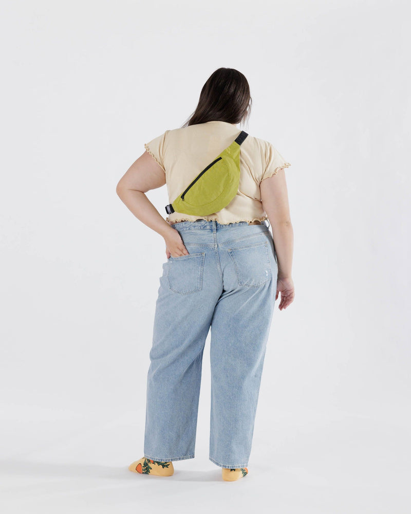 Baggu Crescent Fanny Pack Bag in Lemongrass