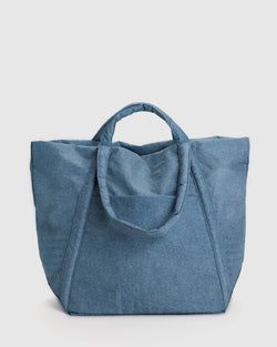 Baggu Travel Cloud Bag in Digital Denim