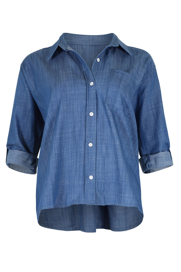 Olga de Polga le Studio Shirt in Denim