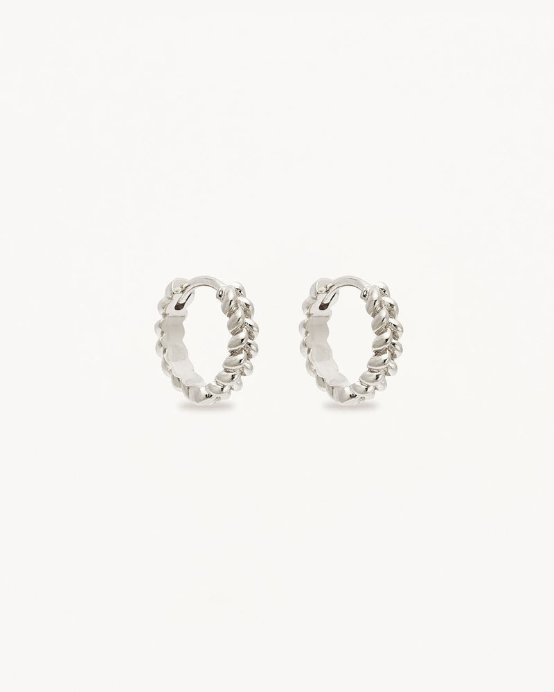 By Charlotte Intertwined Small Hoops in Sterling Silver