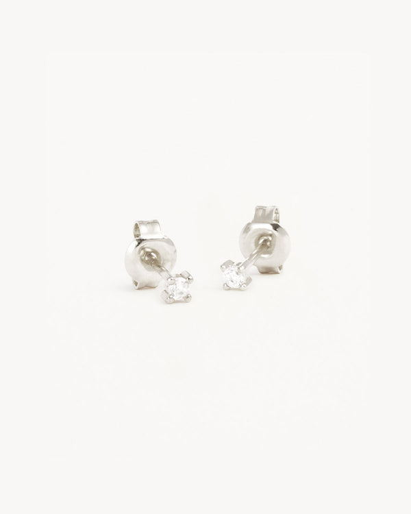 by charlotte Sterling Silver Pure Light Stud Earrings