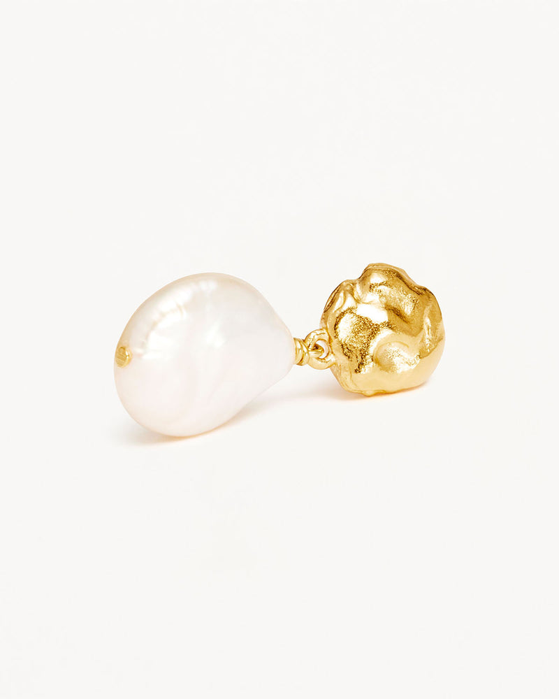 by charlotte 18k Gold Vermeil Endless Grace Pearl Drop Earrings