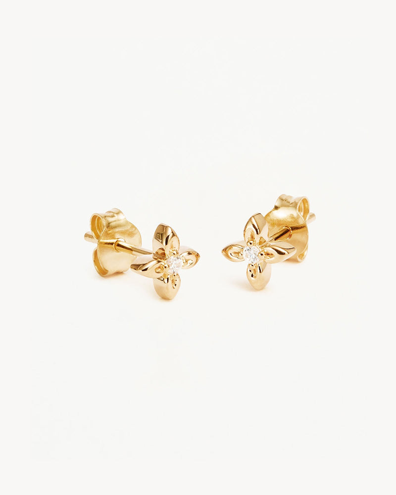 by charlotte 18k Gold Vermeil Live in Light Stud Earrings