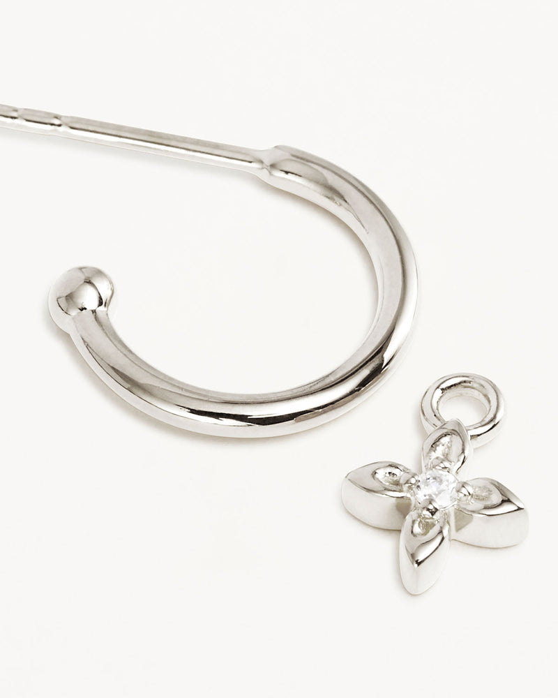 by charlotte Sterling Silver Live in Light Hoop Earrings