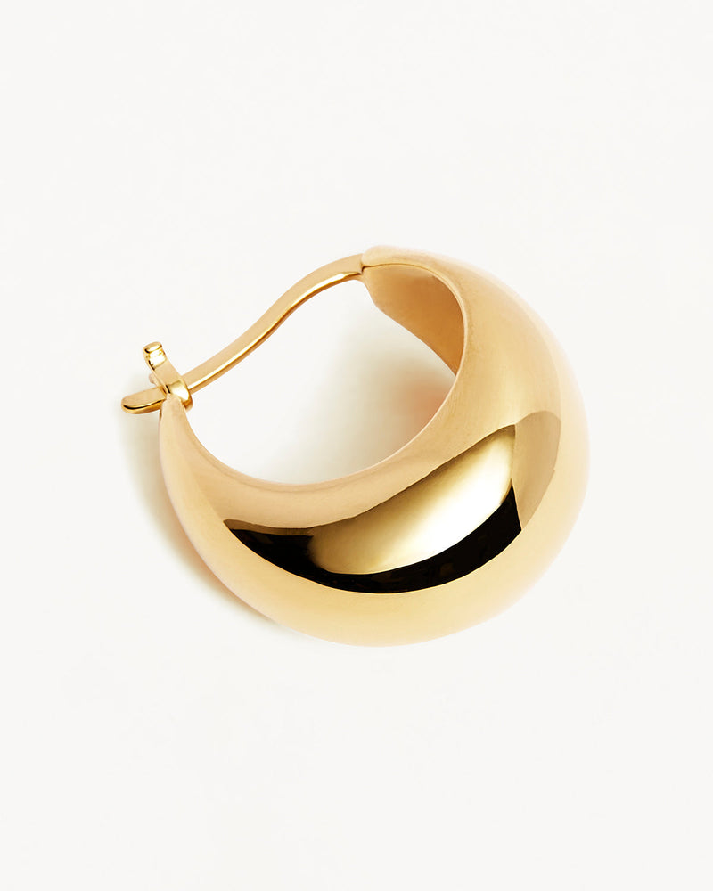 By Charlotte 18k Gold Vermeil Sunkissed Large Hoops