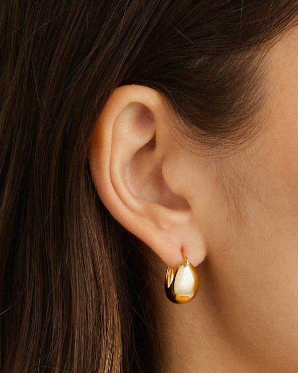 By Charlotte 18k Gold Vermeil Sunkissed Small Hoops
