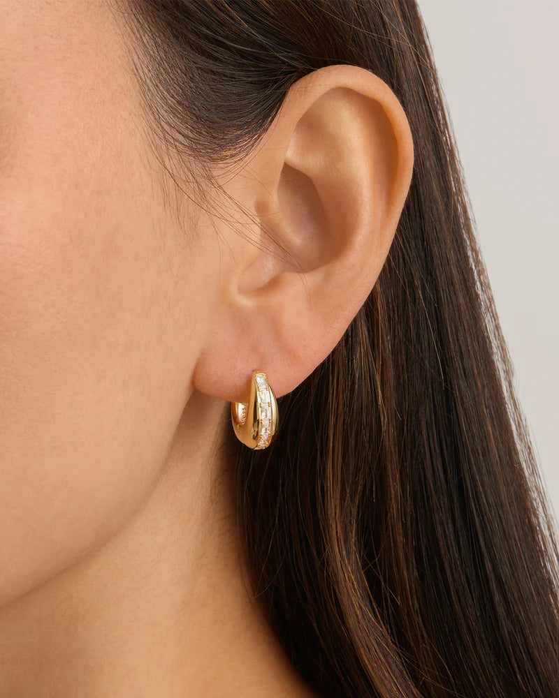 by charlotte 18k Gold Vermeil Magic of You Hoops