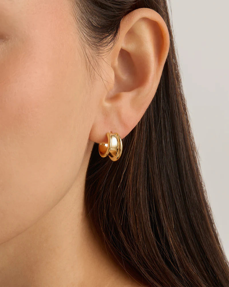 by charlotte 18k Gold Vermeil Muse Small Hoops