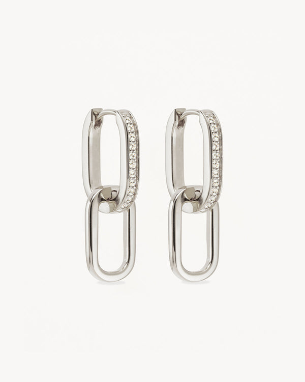 by charlotte Sterling Silver Connect Deeply Hoops