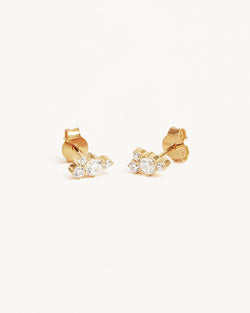 by charlotte 18k Gold Vermeil Mist Stud Earrings