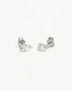 by charlotte Sterling Silver Mist Stud Earrings