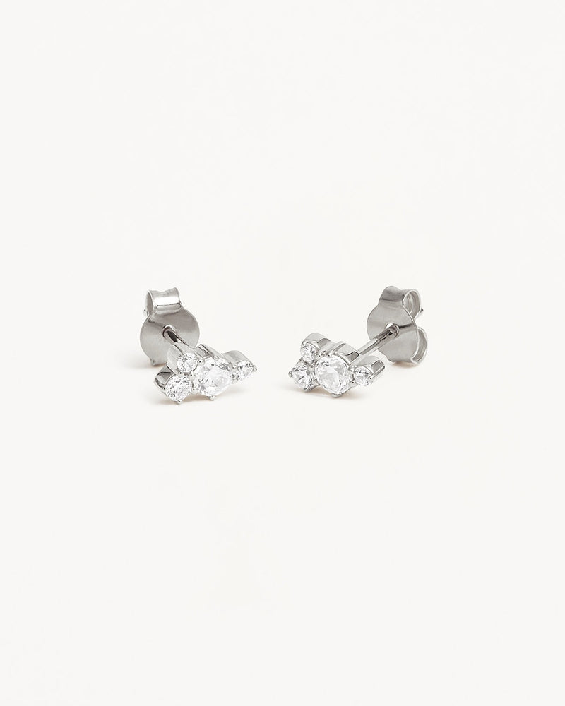 by charlotte Sterling Silver Mist Stud Earrings