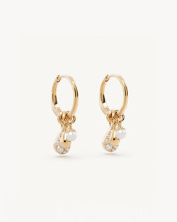 by charlotte 18k Gold Vermeil Ocean Mist Hoops