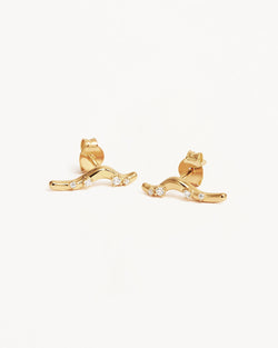 by charlotte 18k Gold Vermeil Chasing Tides Earrings