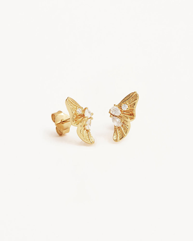 by charlotte 18k Gold Vermeil Ocean Whisper Stud Earrings