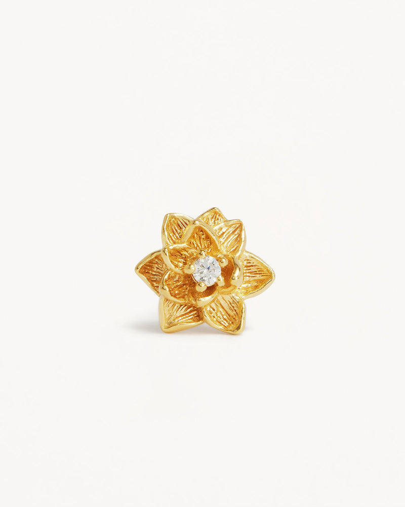 by charlotte 18k Gold Vermeil Bloom Within Lotus Stud Earrings