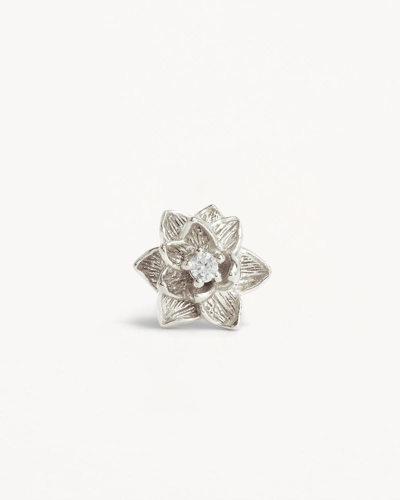 by charlotte Sterling Silver Bloom Within Lotus Stud Earrings